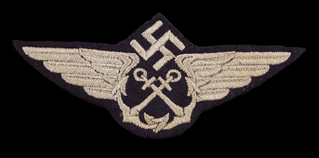 Air-sea rescue badge in cloth